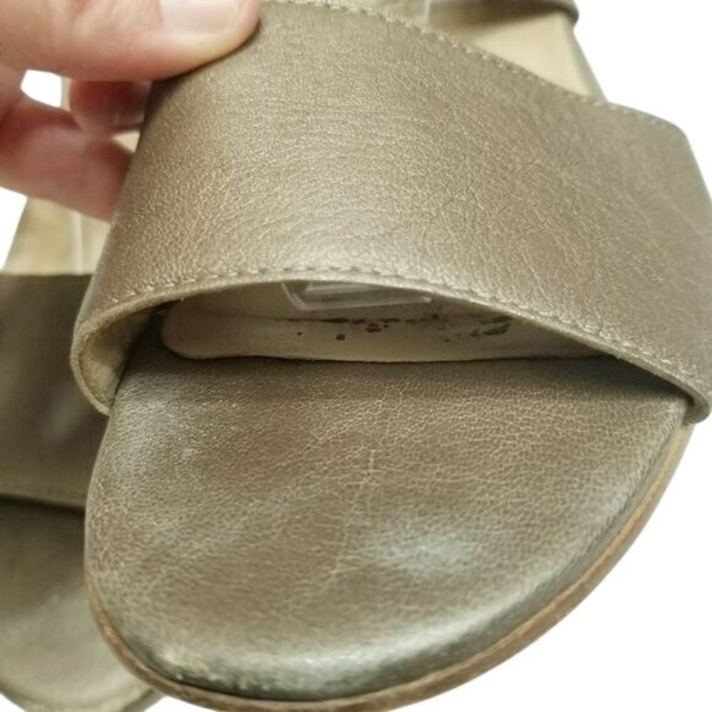 Eileen Fisher Bronze Metallic Leather Lace Up Gladiator Sandals Size 8‎ - Picture 10 of 15